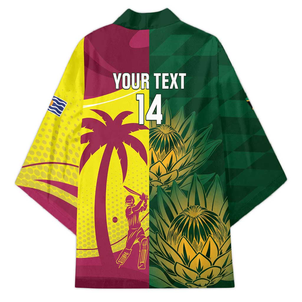 South Africa West Indies Cricket Custom Kimono Proteas Windies Together - Wonder Print Shop