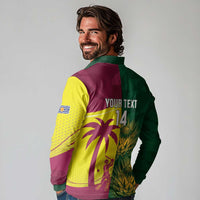 South Africa West Indies Cricket Custom Long Sleeve Polo Shirt Proteas Windies Together - Wonder Print Shop
