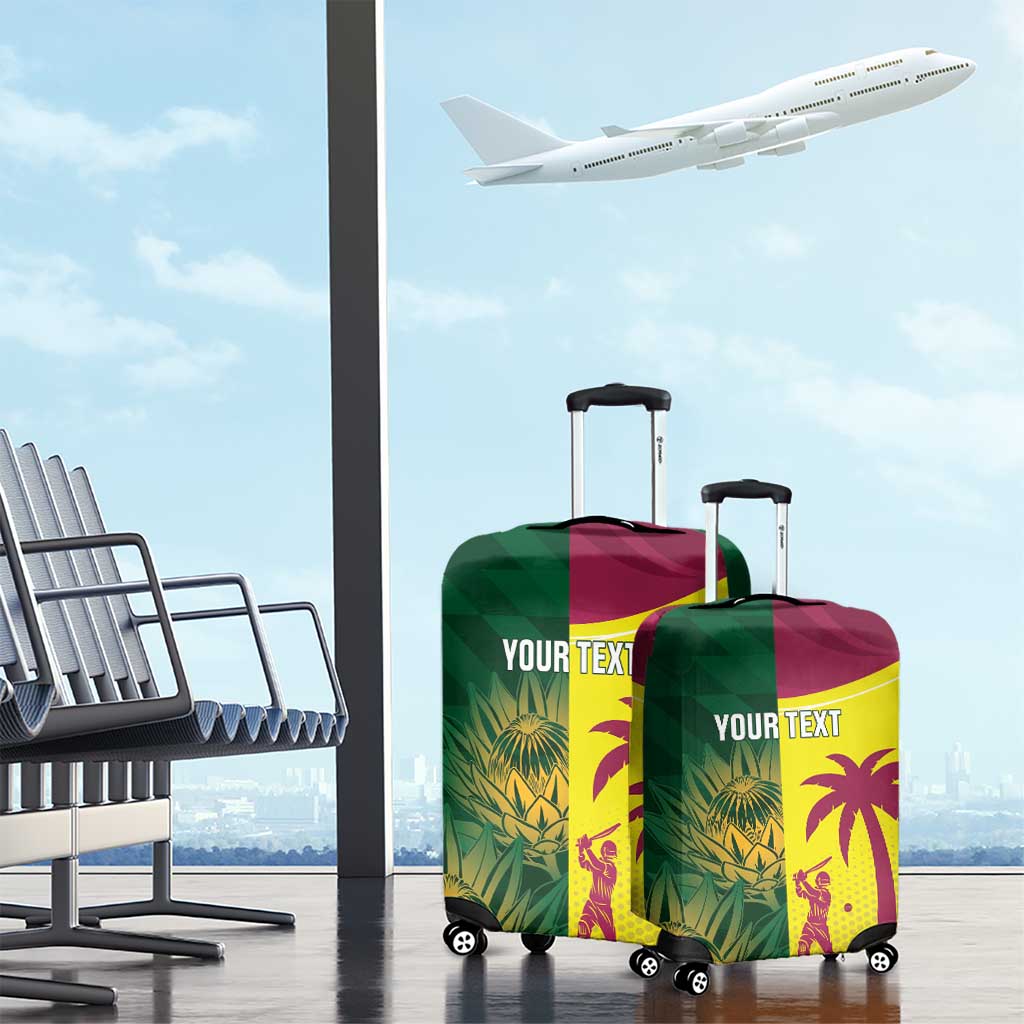 South Africa West Indies Cricket Custom Luggage Cover Proteas Windies Together - Wonder Print Shop