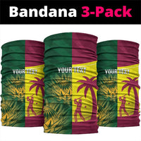 South Africa West Indies Cricket Custom Neck Gaiter Proteas Windies Together - Wonder Print Shop