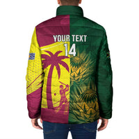 South Africa West Indies Cricket Custom Padded Jacket Proteas Windies Together - Wonder Print Shop