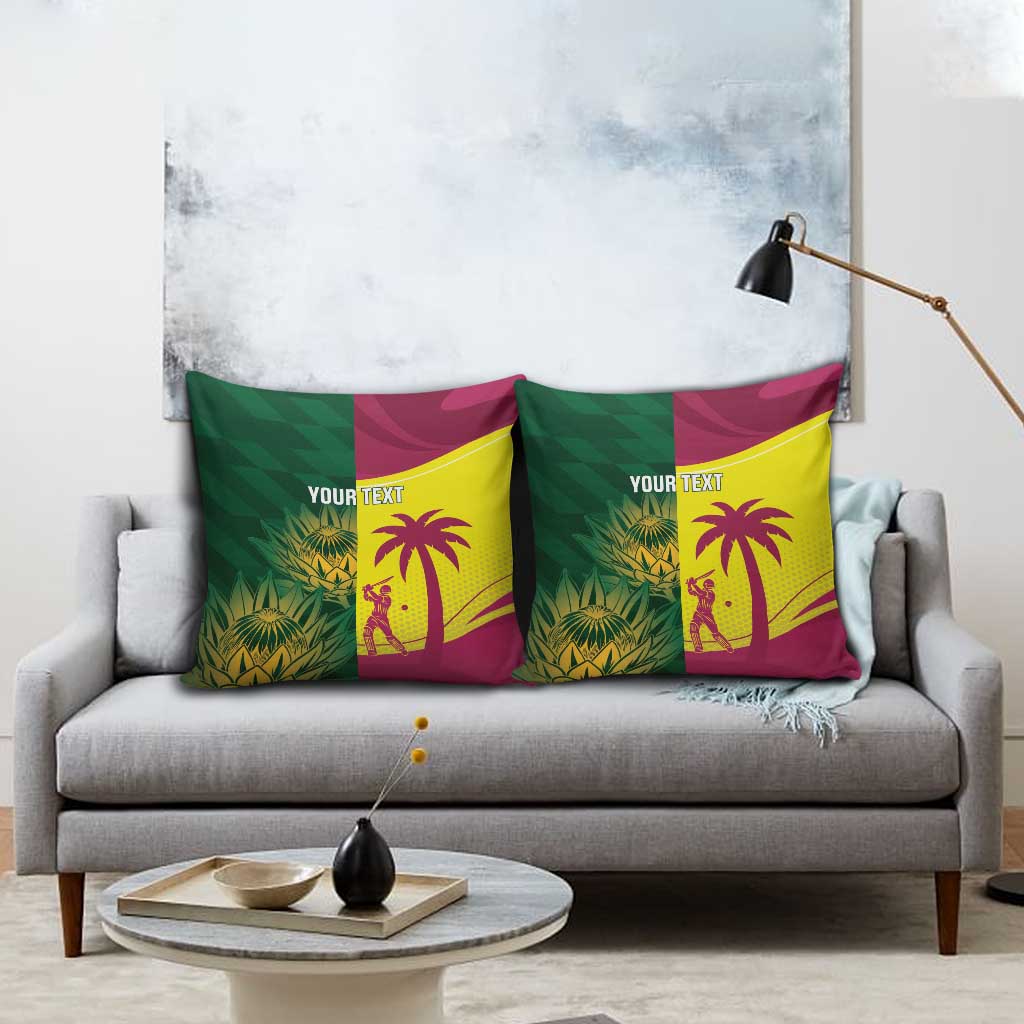 South Africa West Indies Cricket Custom Pillow Cover Proteas Windies Together - Wonder Print Shop
