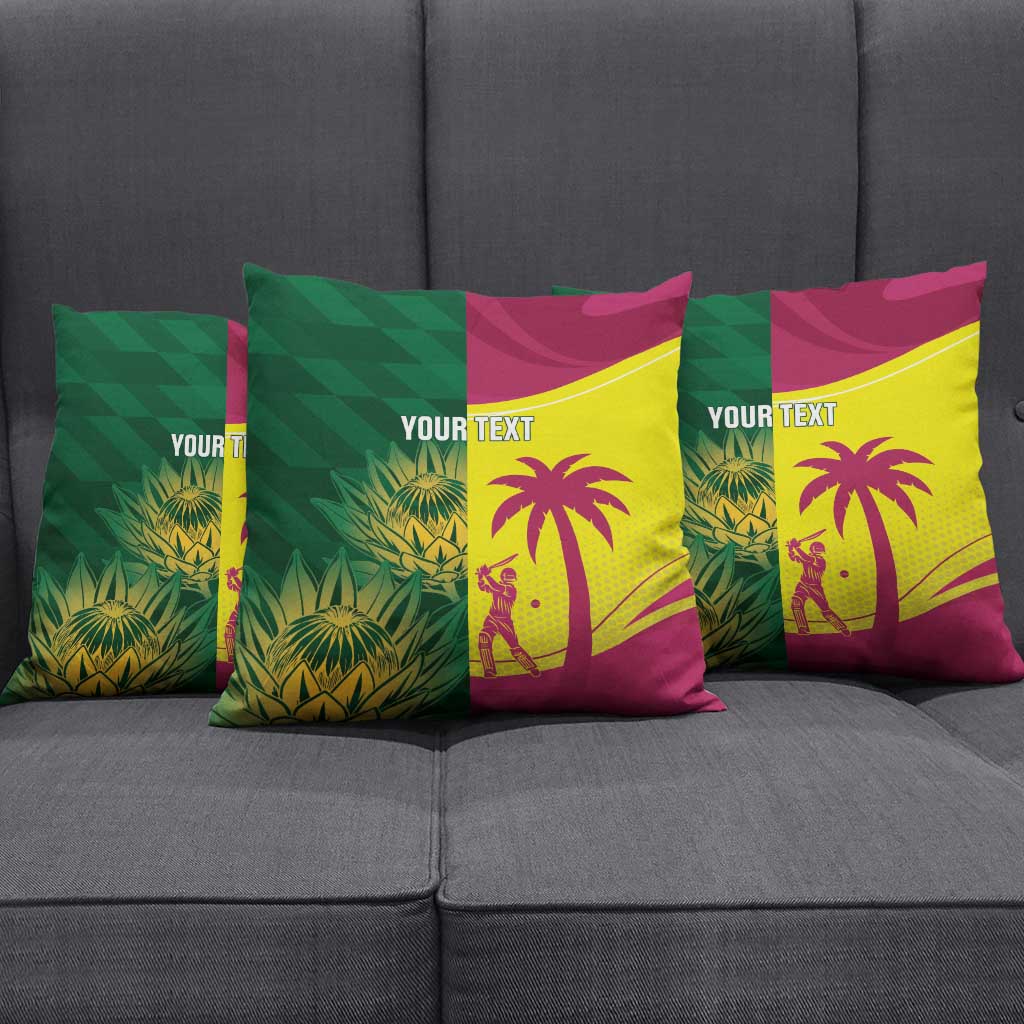 South Africa West Indies Cricket Custom Pillow Cover Proteas Windies Together - Wonder Print Shop