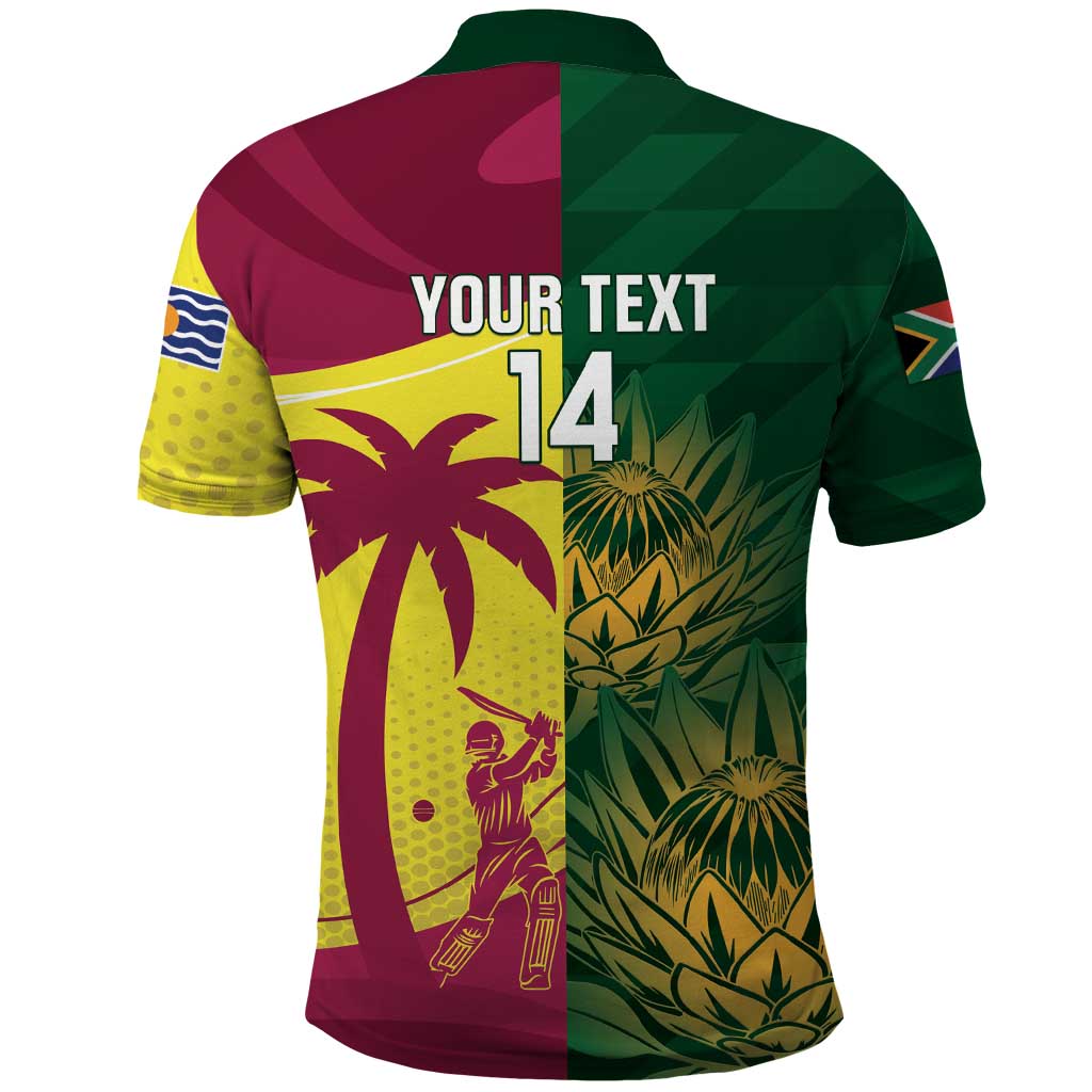 South Africa West Indies Cricket Custom Polo Shirt Proteas Windies Together - Wonder Print Shop