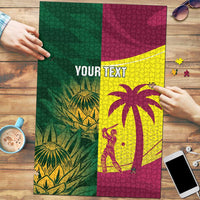 South Africa West Indies Cricket Custom Puzzle Proteas Windies Together - Wonder Print Shop