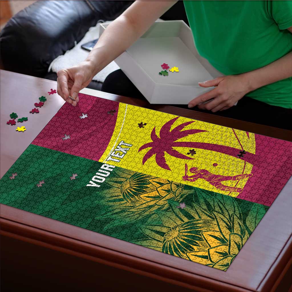 South Africa West Indies Cricket Custom Puzzle Proteas Windies Together - Wonder Print Shop
