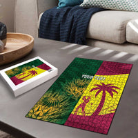 South Africa West Indies Cricket Custom Puzzle Proteas Windies Together - Wonder Print Shop