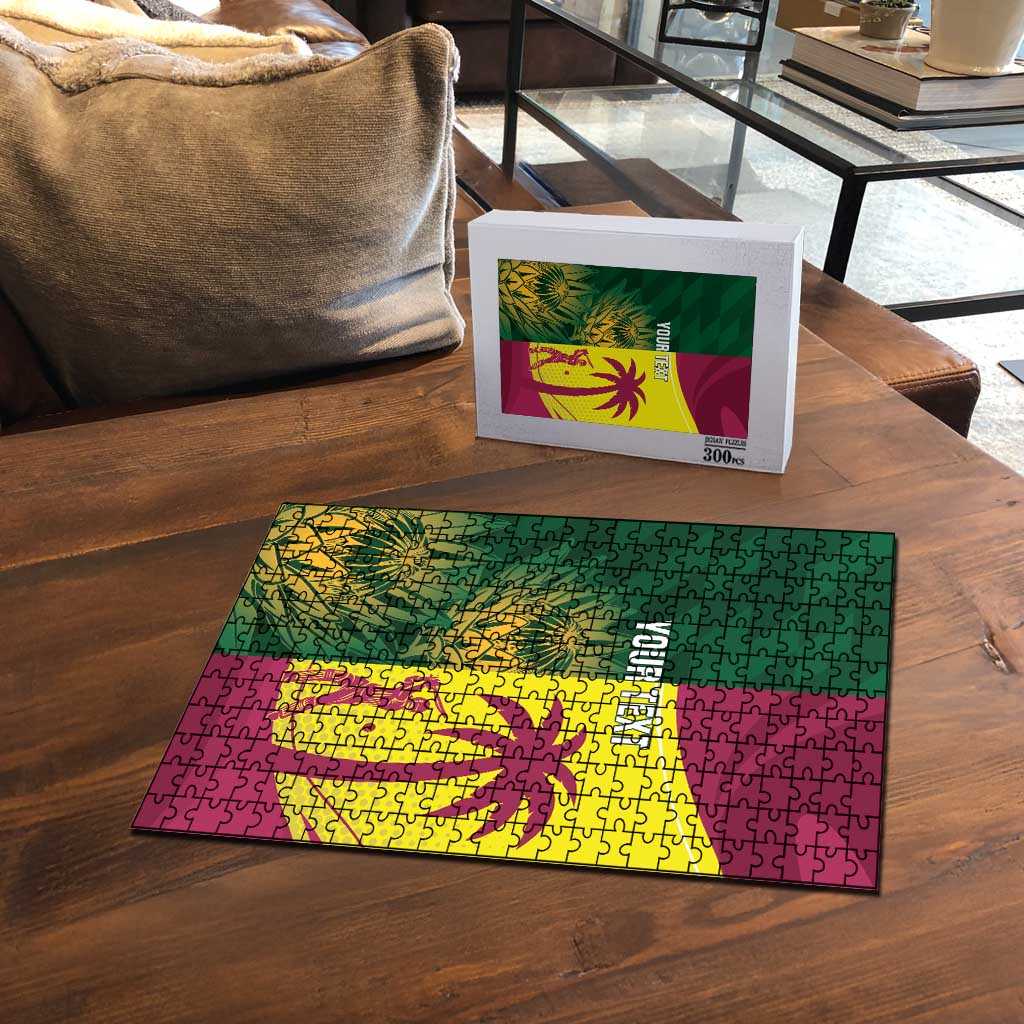 South Africa West Indies Cricket Custom Puzzle Proteas Windies Together - Wonder Print Shop