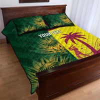 South Africa West Indies Cricket Custom Quilt Bed Set Proteas Windies Together - Wonder Print Shop