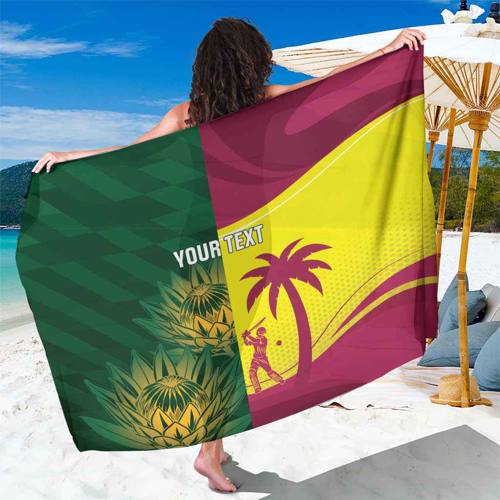 South Africa West Indies Cricket Custom Sarong Proteas Windies Together - Wonder Print Shop