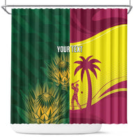 South Africa West Indies Cricket Custom Shower Curtain Proteas Windies Together - Wonder Print Shop