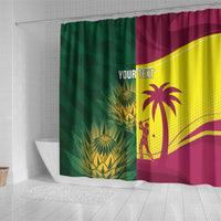 South Africa West Indies Cricket Custom Shower Curtain Proteas Windies Together - Wonder Print Shop