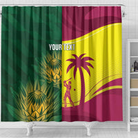 South Africa West Indies Cricket Custom Shower Curtain Proteas Windies Together - Wonder Print Shop