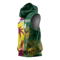 South Africa West Indies Cricket Custom Sleeveless Hoodie Proteas Windies Together - Wonder Print Shop