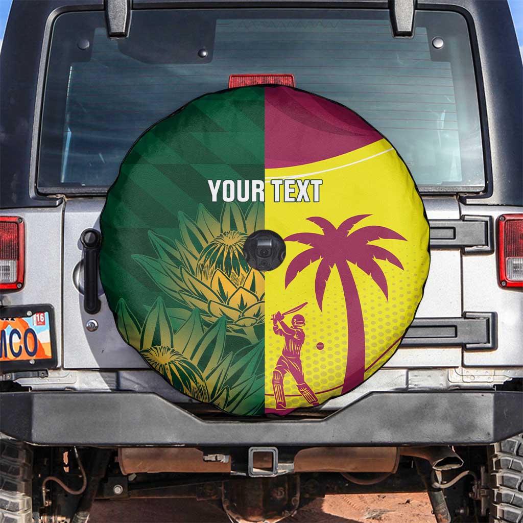 South Africa West Indies Cricket Custom Spare Tire Cover Proteas Windies Together - Wonder Print Shop