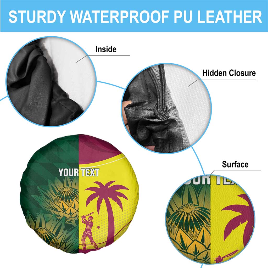 South Africa West Indies Cricket Custom Spare Tire Cover Proteas Windies Together - Wonder Print Shop