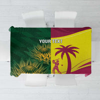 South Africa West Indies Cricket Custom Tablecloth Proteas Windies Together - Wonder Print Shop