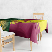 South Africa West Indies Cricket Custom Tablecloth Proteas Windies Together - Wonder Print Shop