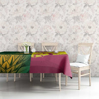 South Africa West Indies Cricket Custom Tablecloth Proteas Windies Together - Wonder Print Shop