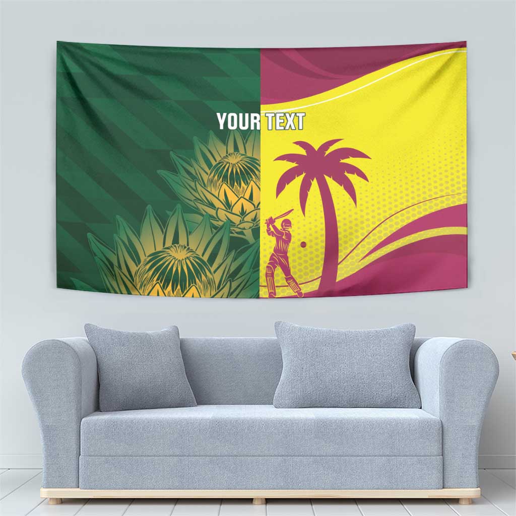 South Africa West Indies Cricket Custom Tapestry Proteas Windies Together - Wonder Print Shop