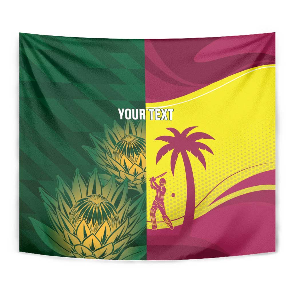 South Africa West Indies Cricket Custom Tapestry Proteas Windies Together - Wonder Print Shop