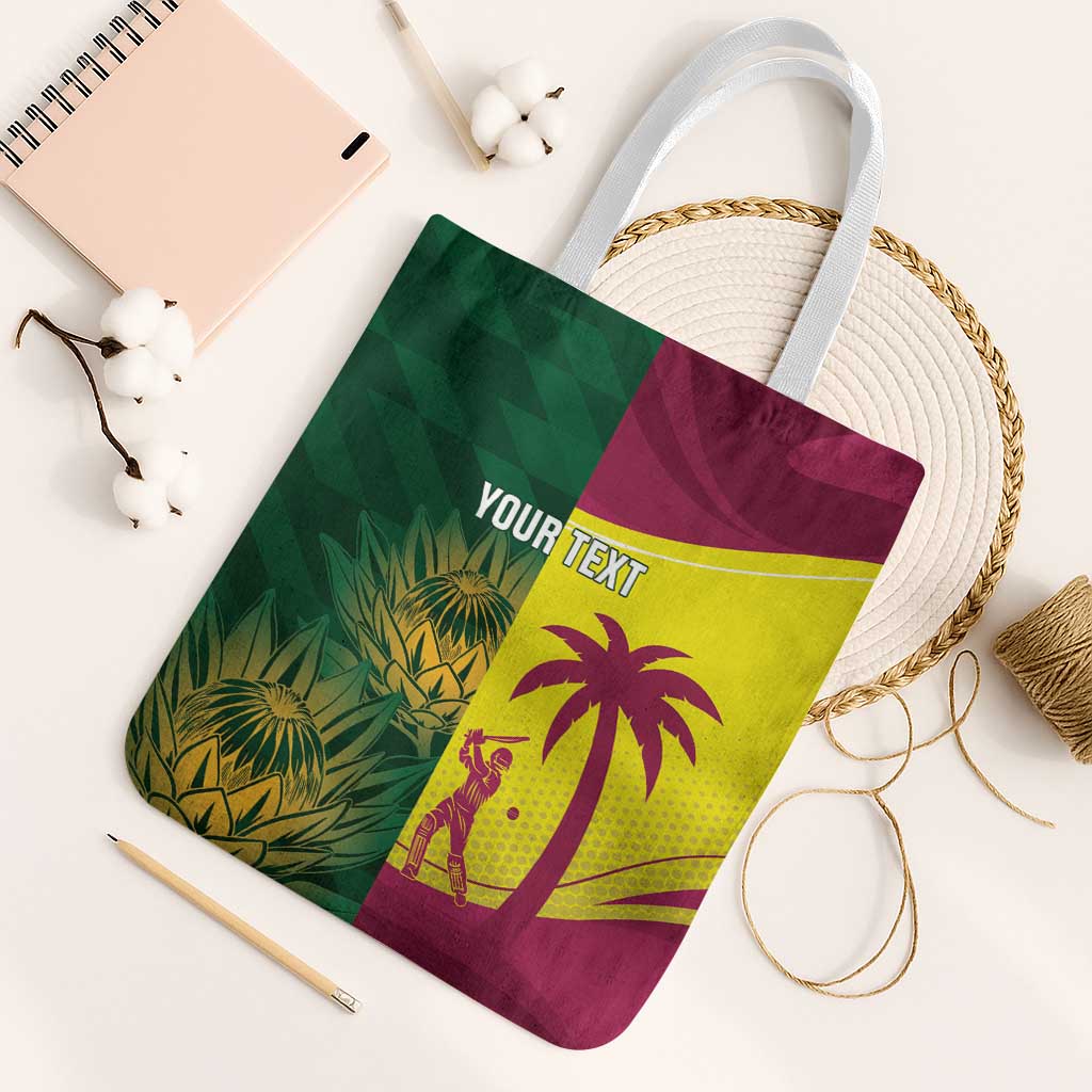 South Africa West Indies Cricket Custom Tote Bag Proteas Windies Together - Wonder Print Shop
