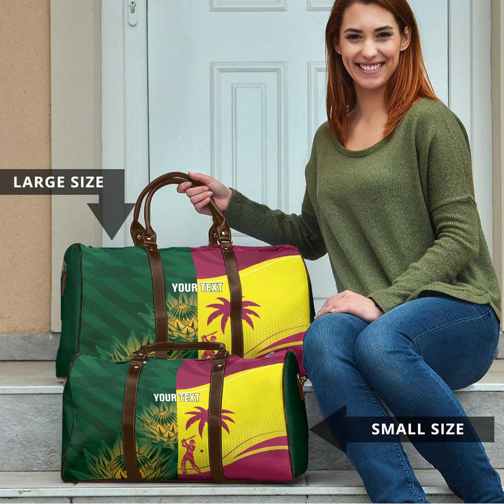 South Africa West Indies Cricket Custom Travel Bag Proteas Windies Together - Wonder Print Shop