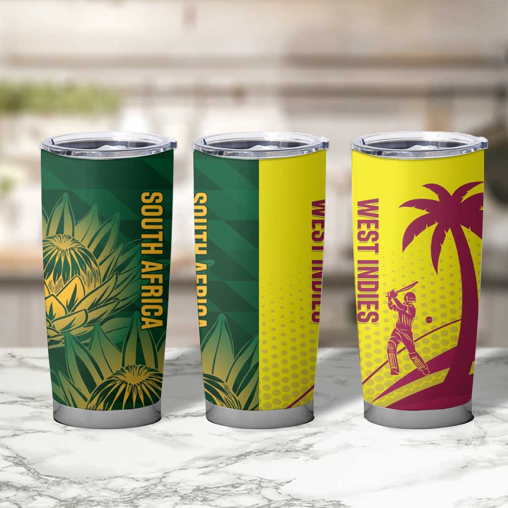 South Africa West Indies Cricket Tumbler Cup Proteas Windies Together - Wonder Print Shop
