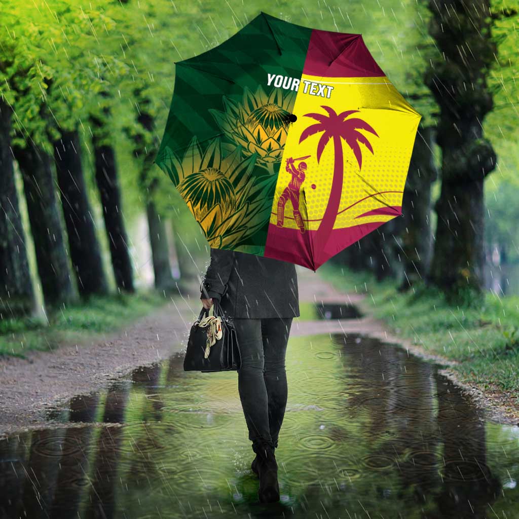 South Africa West Indies Cricket Custom Umbrella Proteas Windies Together - Wonder Print Shop