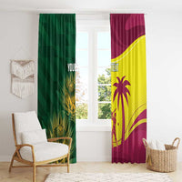 South Africa West Indies Cricket Custom Window Curtain Proteas Windies Together - Wonder Print Shop