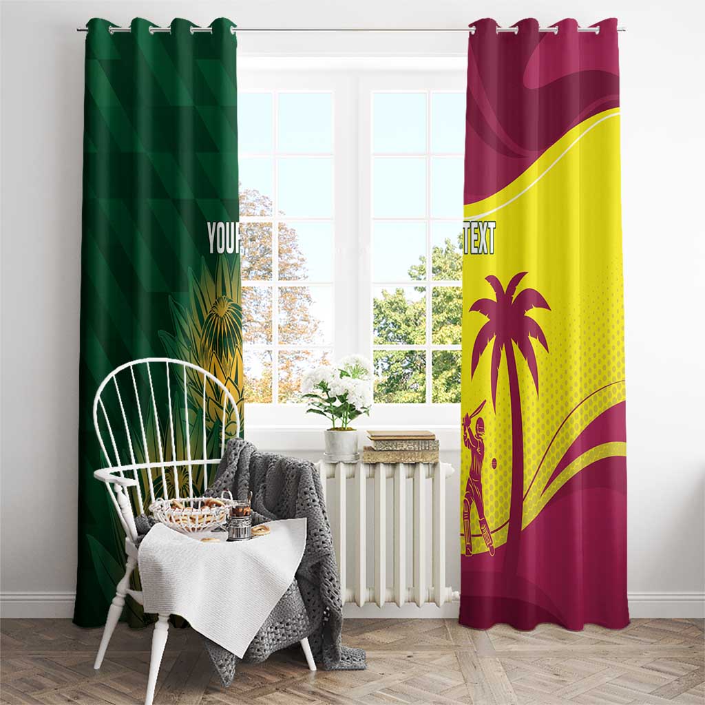 South Africa West Indies Cricket Custom Window Curtain Proteas Windies Together - Wonder Print Shop