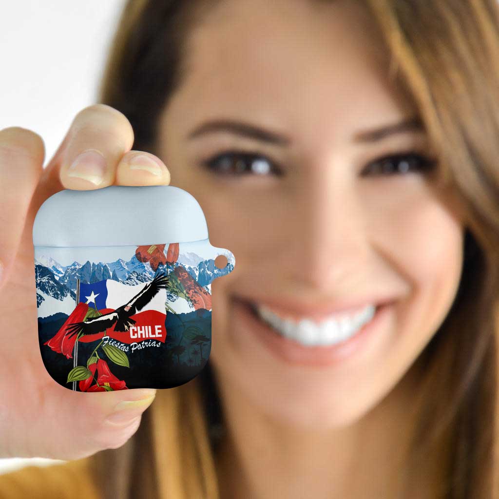 Chile Fiestas Patrias AirPods Case Andean Condor Andes Mountains - Wonder Print Shop