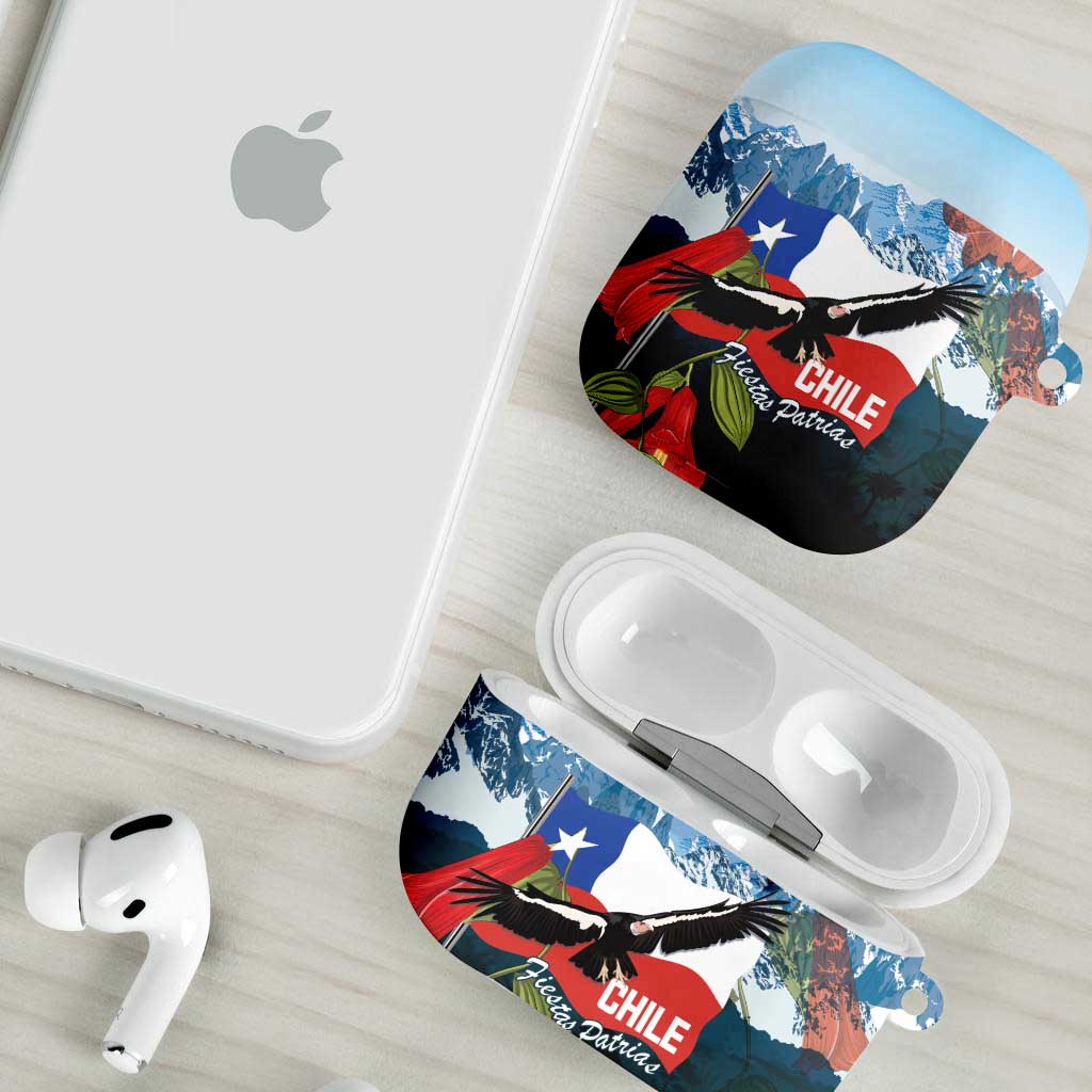 Chile Fiestas Patrias AirPods Case Andean Condor Andes Mountains - Wonder Print Shop