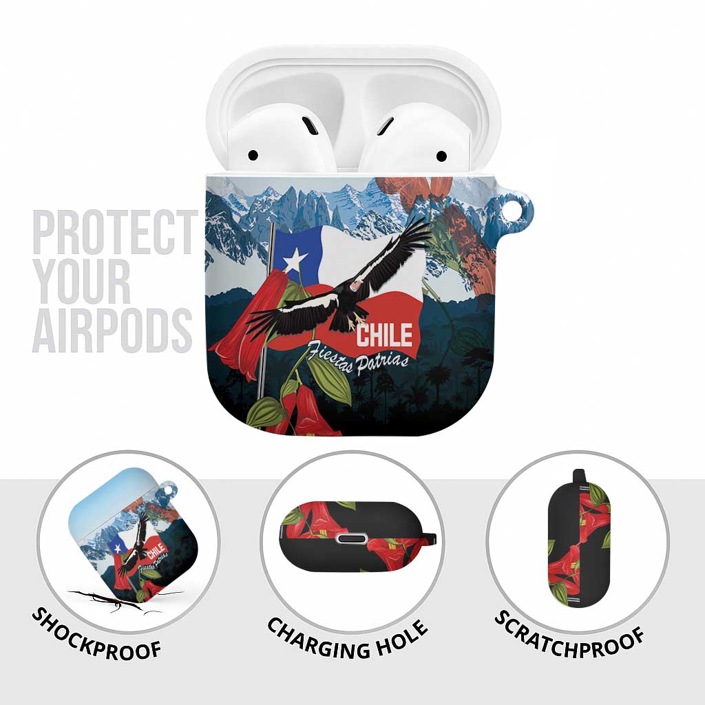 Chile Fiestas Patrias AirPods Case Andean Condor Andes Mountains - Wonder Print Shop