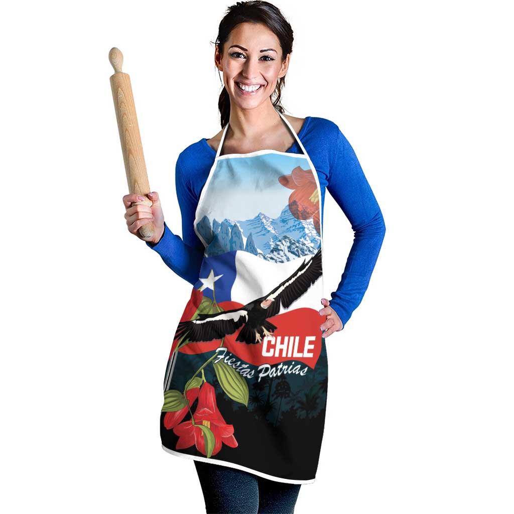 Chile Fiestas Patrias Apron Andean Condor Andes Mountains - Wonder Print Shop