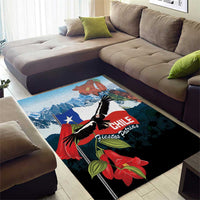 Chile Fiestas Patrias Area Rug Andean Condor Andes Mountains - Wonder Print Shop