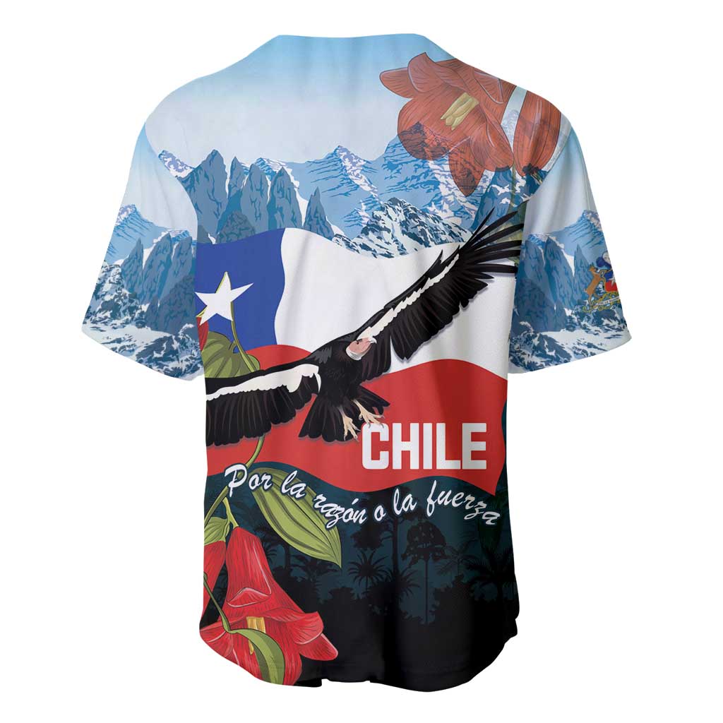 Chile Fiestas Patrias Baseball Jersey Andean Condor Andes Mountains - Wonder Print Shop