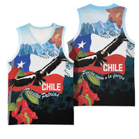 Chile Fiestas Patrias Basketball Jersey Andean Condor Andes Mountains - Wonder Print Shop