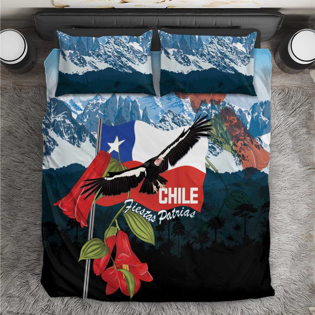 Chile Fiestas Patrias Bedding Set Andean Condor Andes Mountains - Wonder Print Shop