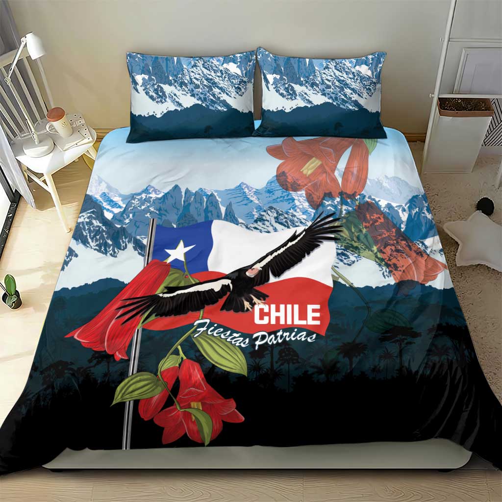 Chile Fiestas Patrias Bedding Set Andean Condor Andes Mountains - Wonder Print Shop
