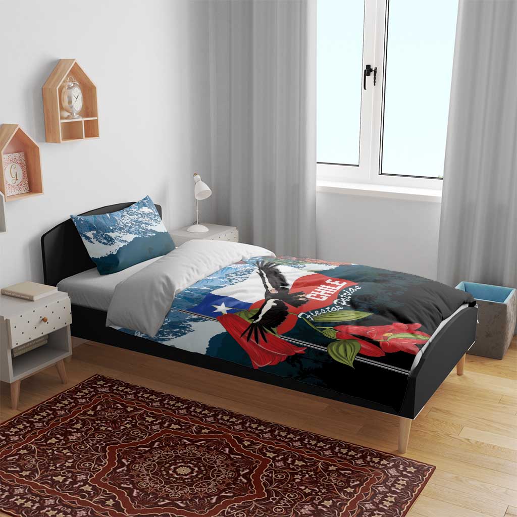 Chile Fiestas Patrias Bedding Set Andean Condor Andes Mountains - Wonder Print Shop