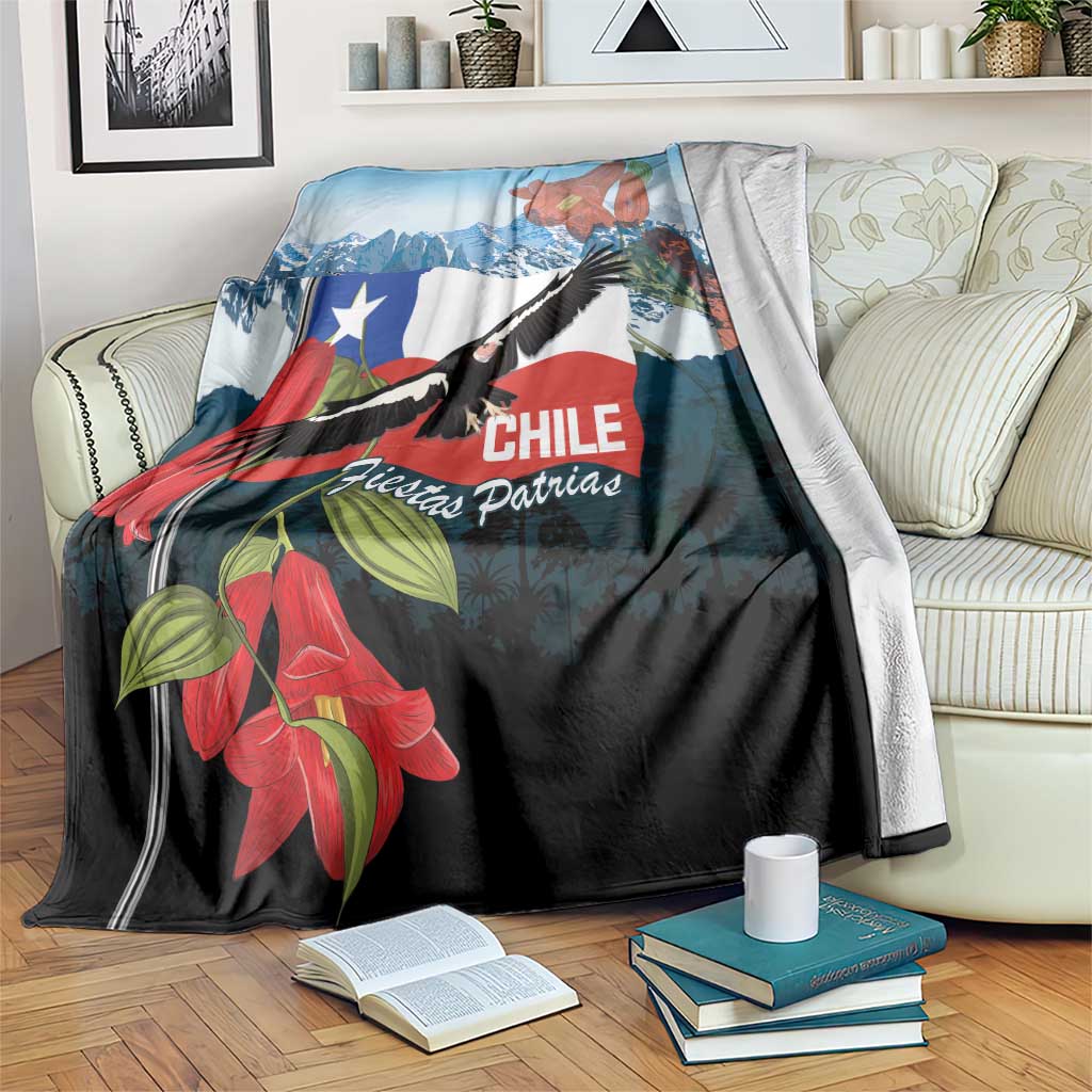 Chile Fiestas Patrias Blanket Andean Condor Andes Mountains - Wonder Print Shop