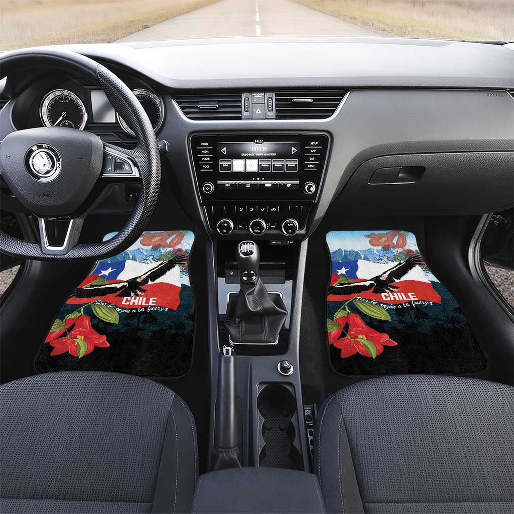 Chile Fiestas Patrias Car Mats Andean Condor Andes Mountains - Wonder Print Shop
