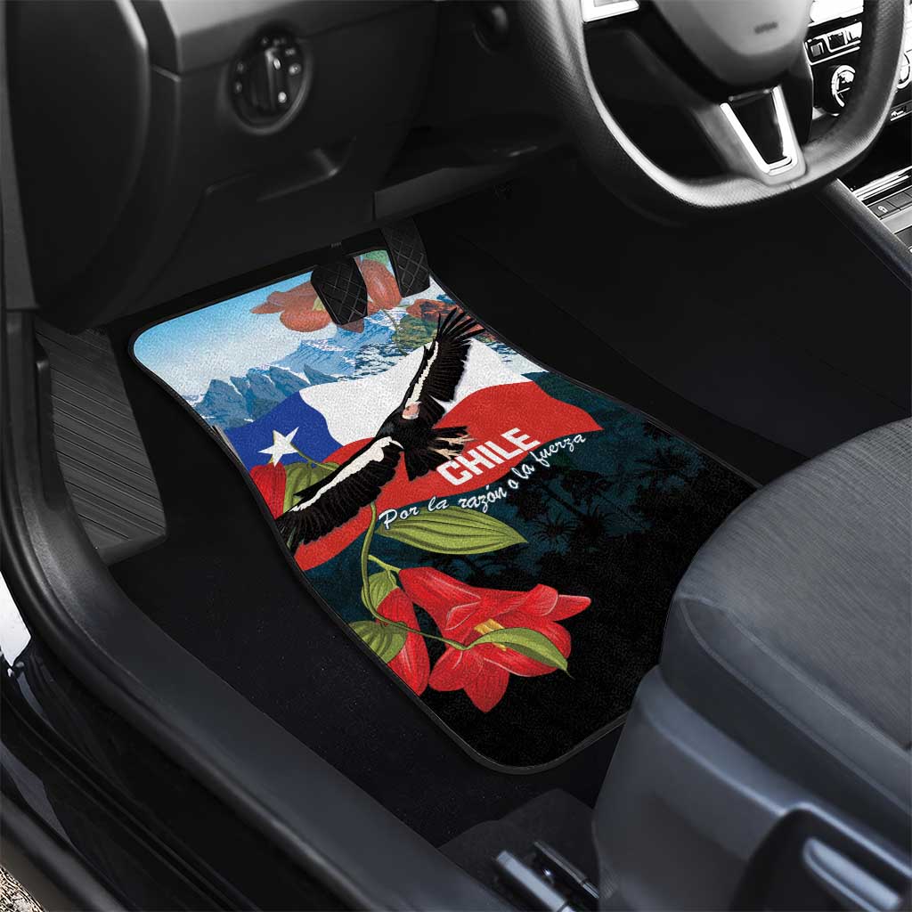 Chile Fiestas Patrias Car Mats Andean Condor Andes Mountains - Wonder Print Shop