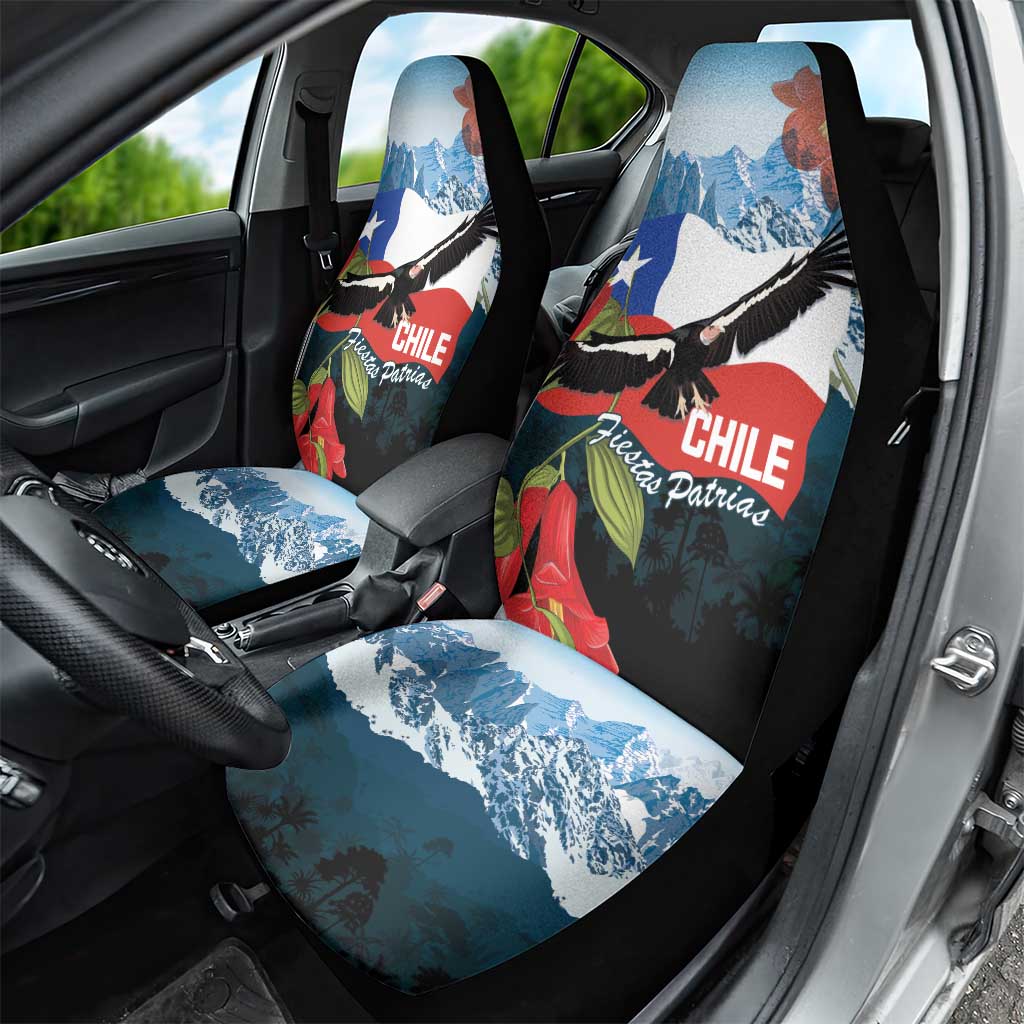 Chile Fiestas Patrias Car Seat Cover Andean Condor Andes Mountains - Wonder Print Shop
