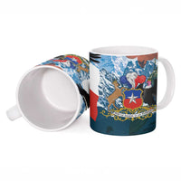 Chile Fiestas Patrias Ceramic Mug Andean Condor Andes Mountains - Wonder Print Shop