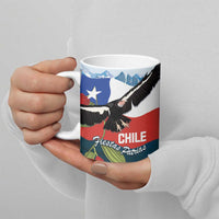 Chile Fiestas Patrias Ceramic Mug Andean Condor Andes Mountains - Wonder Print Shop