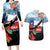 Chile Fiestas Patrias Couples Matching Long Sleeve Bodycon Dress and Hawaiian Shirt Andean Condor Andes Mountains - Wonder Print Shop