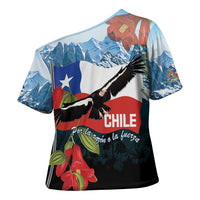 Chile Fiestas Patrias Cross Shoulder Shirt Andean Condor Andes Mountains - Wonder Print Shop