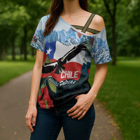 Chile Fiestas Patrias Cross Shoulder Shirt Andean Condor Andes Mountains - Wonder Print Shop